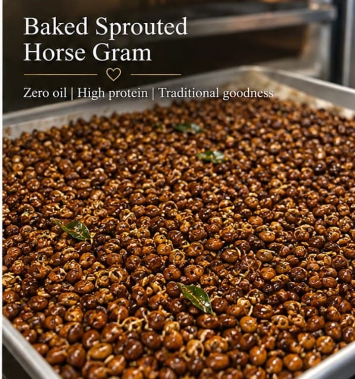 Baked Sprouted Horse Gram